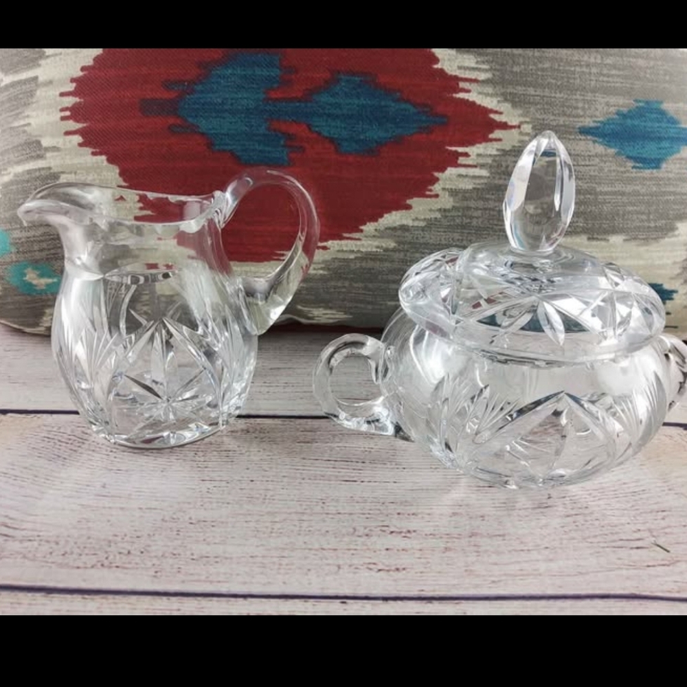 Elegant  Creamer and Sugar Bowl Set